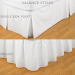 Valance for Emperor Bed in 1000 Count Cotton - 200 x 200cm - White
