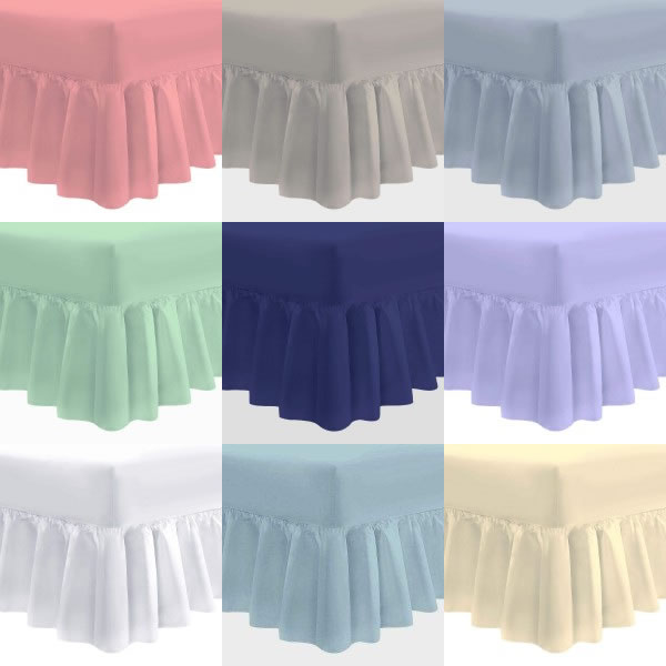 4ft x 7ft Valance Sheet in Easy Care 200 Thread Count 