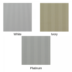 Large Single Duvet Set in 540 Thread Count Satin Stripe - 152 x 220cm - White, Ivory or Platinum